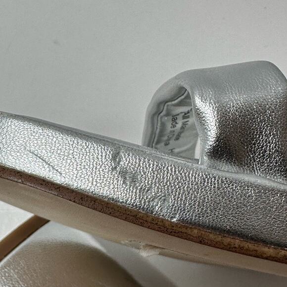 CIRCUS NY SAME EDELMAN “HOLMES” SILVER METALLIC ANKLE STRAP SANDAL 12 M NWT - Picture 9 of 16